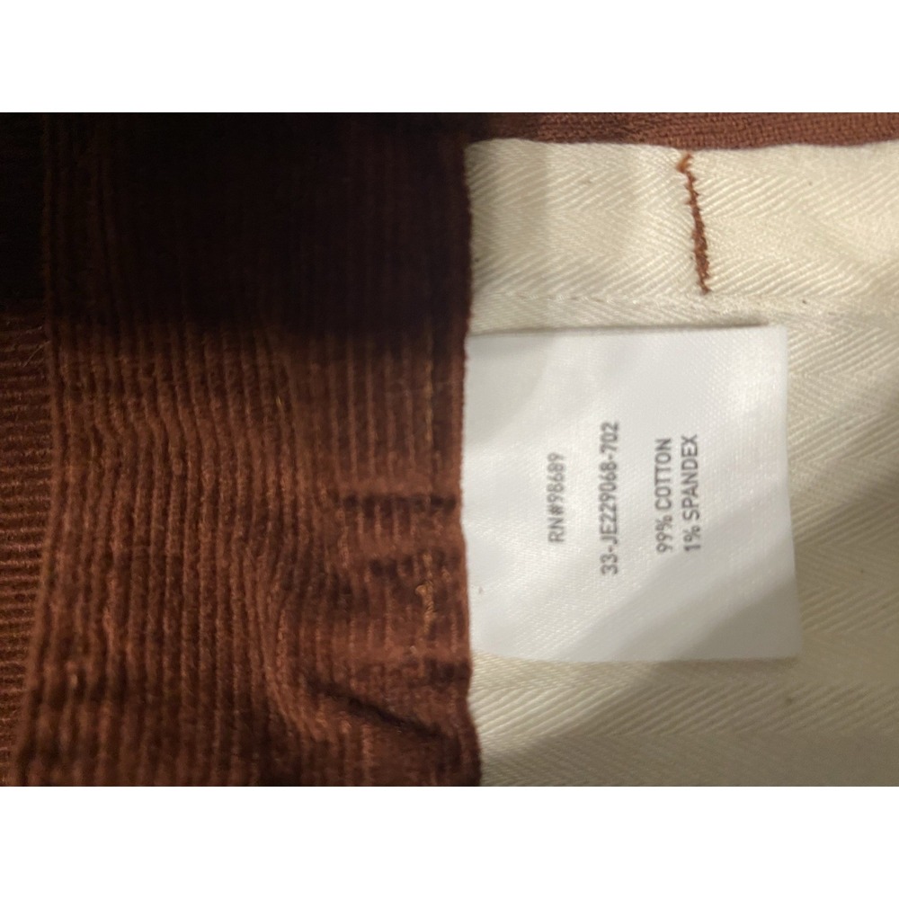 Todd Snyder Men's 34x34 Relaxed Fit Corduroy Pants Brown Chino Style 5-Pocket - Picture 7 of 7